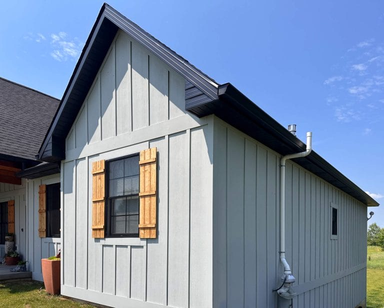 House with Radon Mitigation System

